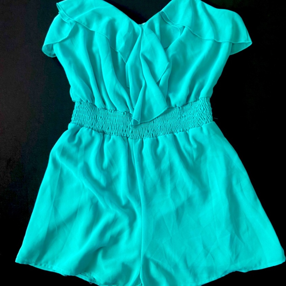 Teal Romper